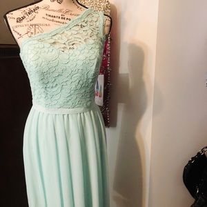 Mint Green Dress(Elegant)